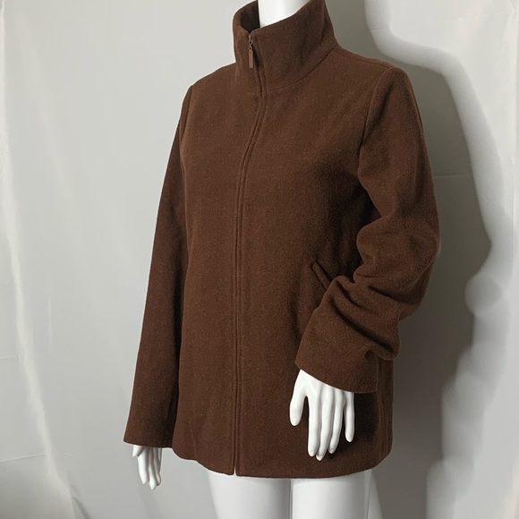 Eileen Fisher Wool Coat Lined Full Zipper - Picture 2 of 14
